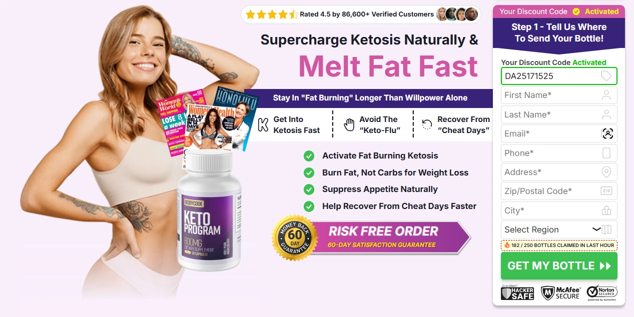 Body Code Keto Australia Order Page