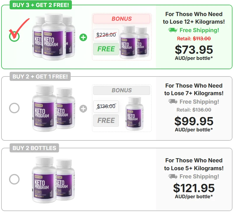 Body Code Keto Australia Pricing